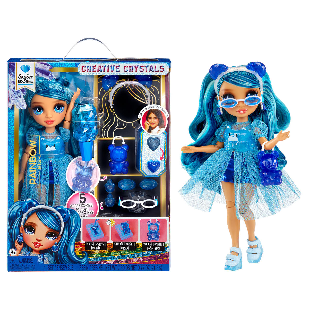 Rainbow High Crystal Fashion Doll- Skyler
