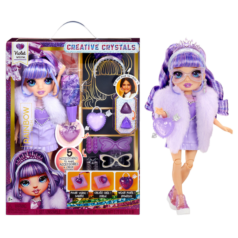 Rainbow High Crystal Fashion Doll- Violet