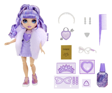 Rainbow High Crystal Fashion Doll- Violet