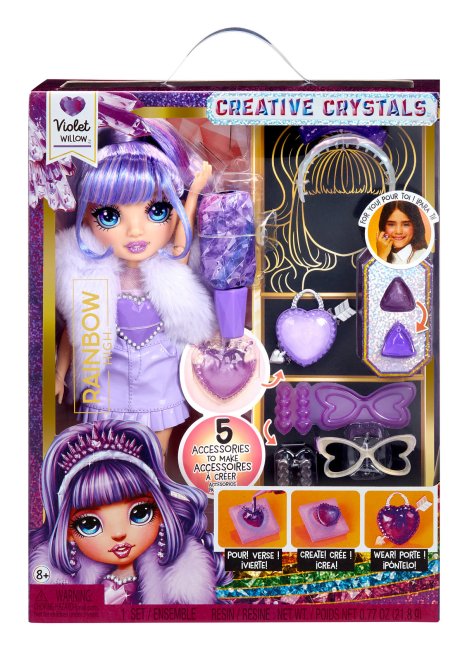Rainbow High Crystal Fashion Doll- Violet