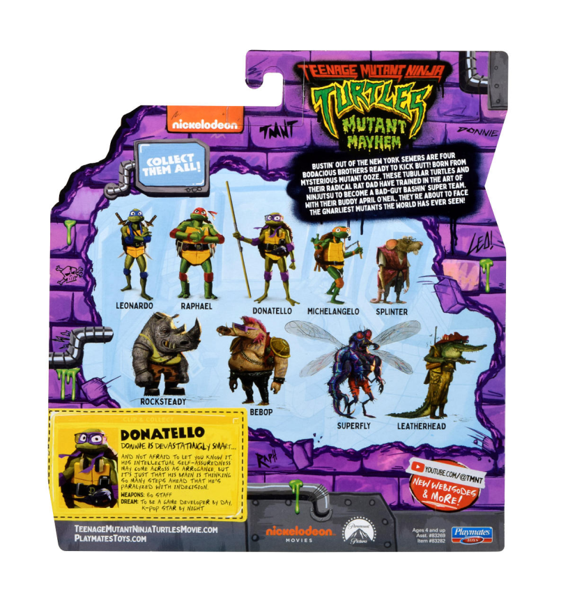 TMNT Mutant Mayhem basic figure - Donatello