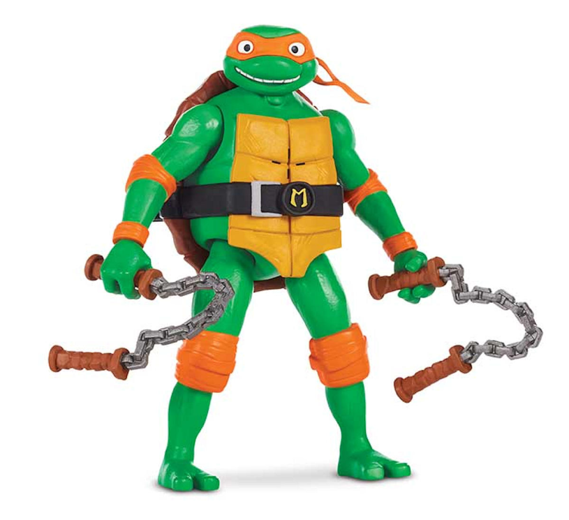 TMNT Mutant Mayhem Ninja Shouts figure - Michelangelo