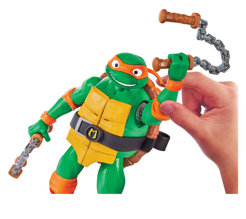 TMNT Mutant Mayhem Ninja Shouts figure - Michelangelo