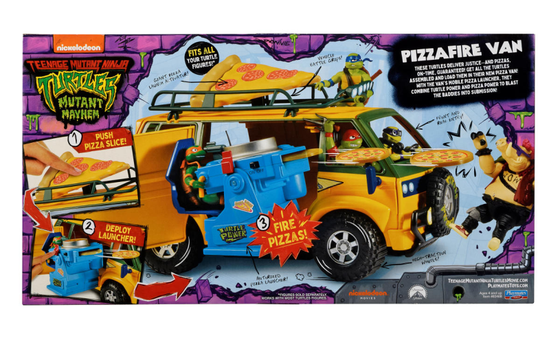 TMNT Mutant Mayhem Pizza Fire Van