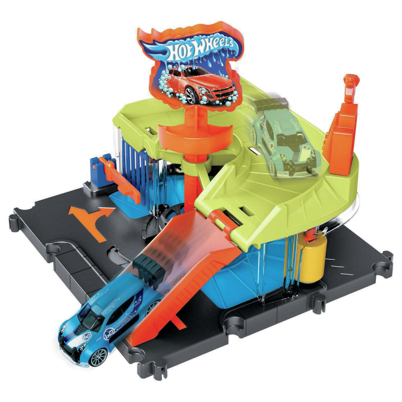 Hot Wheels City Centrum Speelset - Express Wasstraat