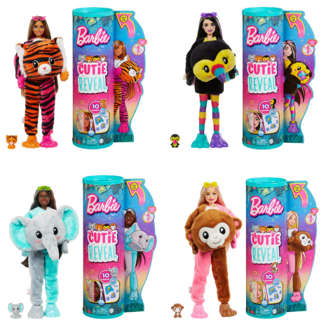 Barbie Cutie Reveal Jungle Series Olifant