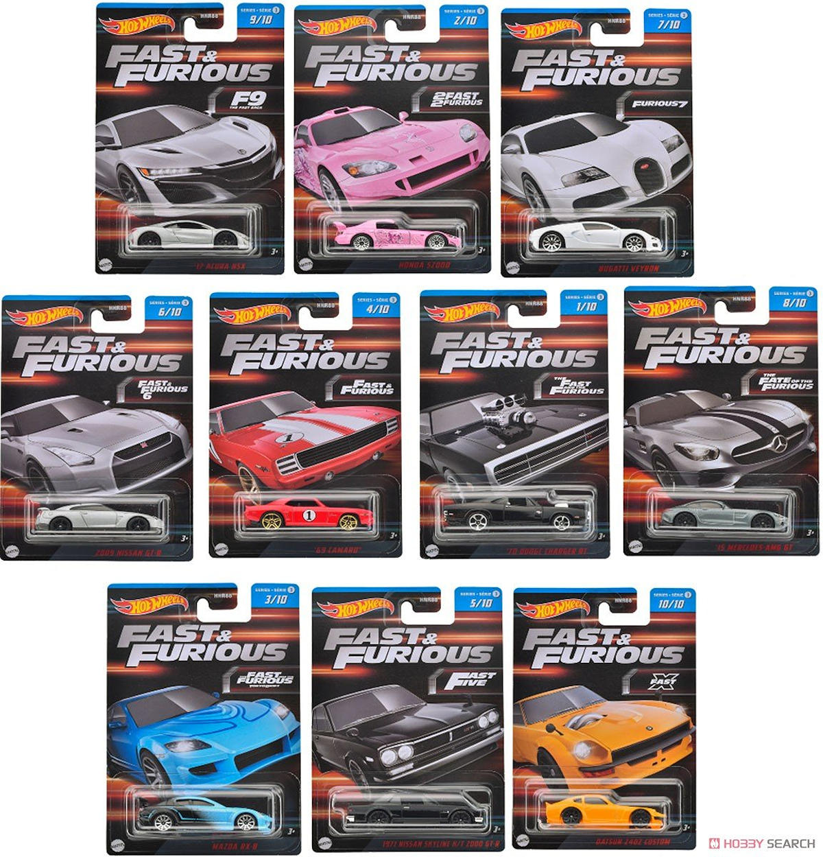 Hot Wheels Fast&Furious auto
