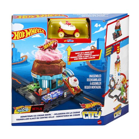 Hot Wheels City Centrum Speelset - Ice Crream Swirl