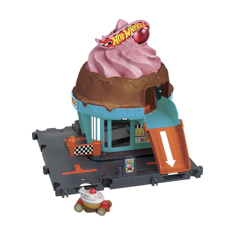 Hot Wheels City Centrum Speelset - Ice Crream Swirl
