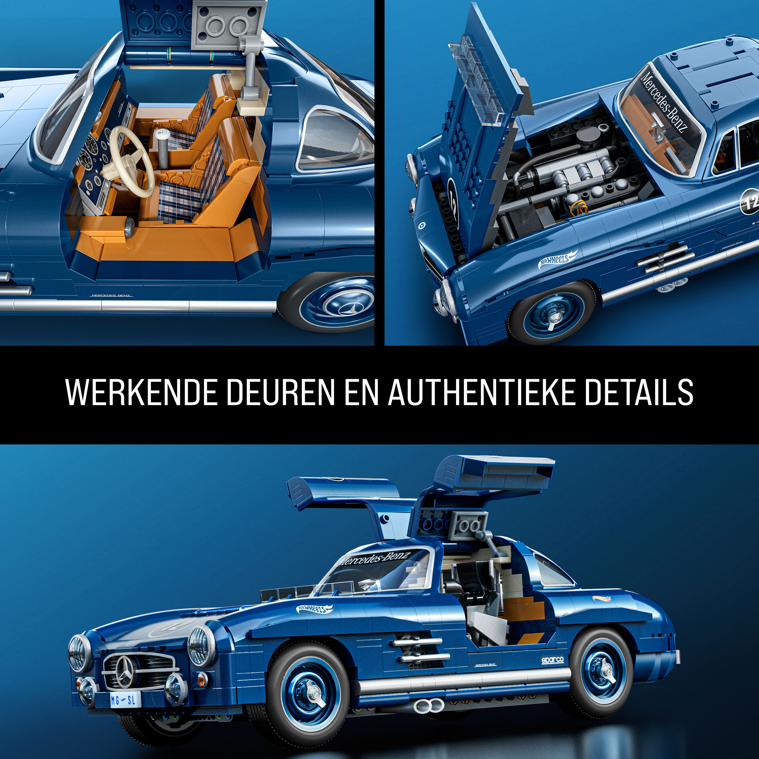 Mattel Brick Shop Hot Wheels Mercedes-Benz 300 SL