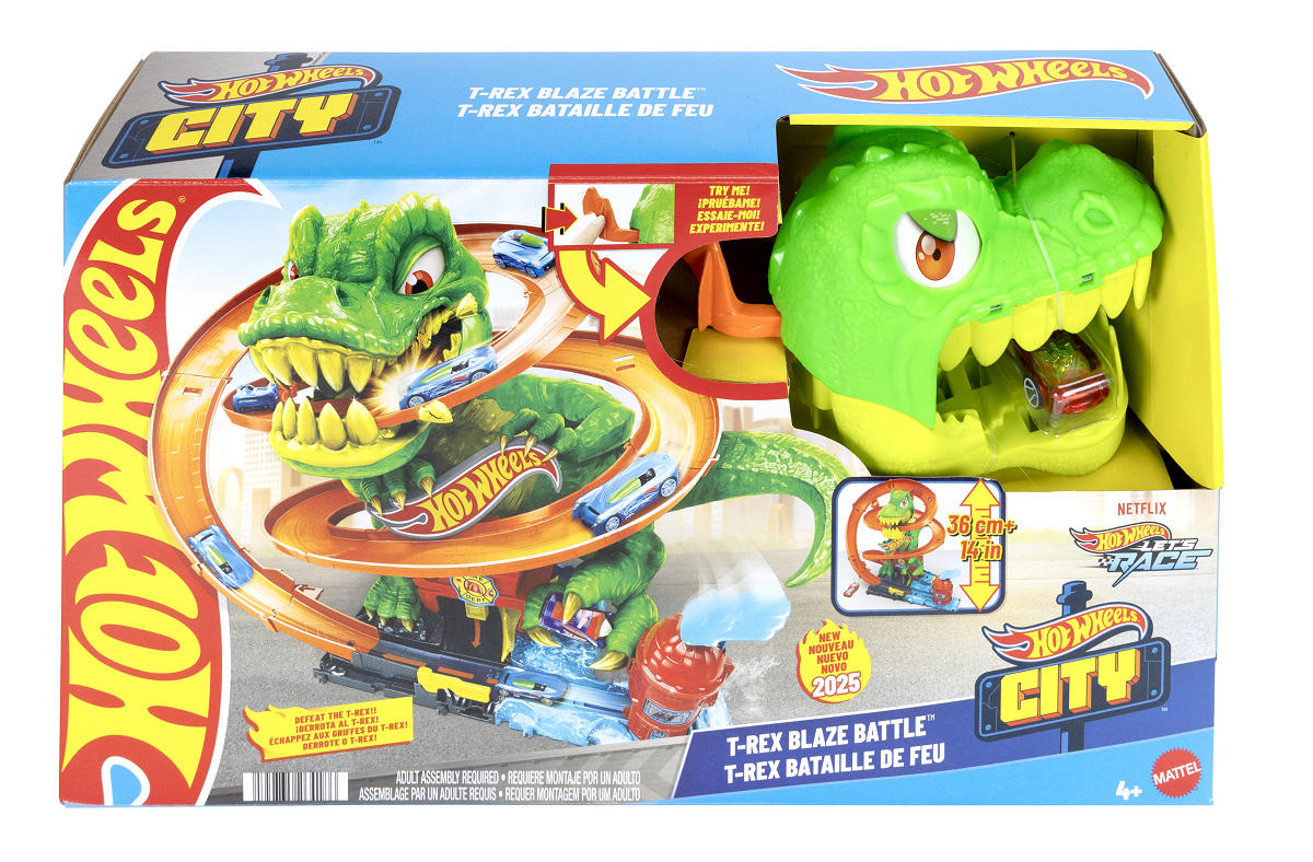 Hot Wheels T-Rex Vurig Gevecht