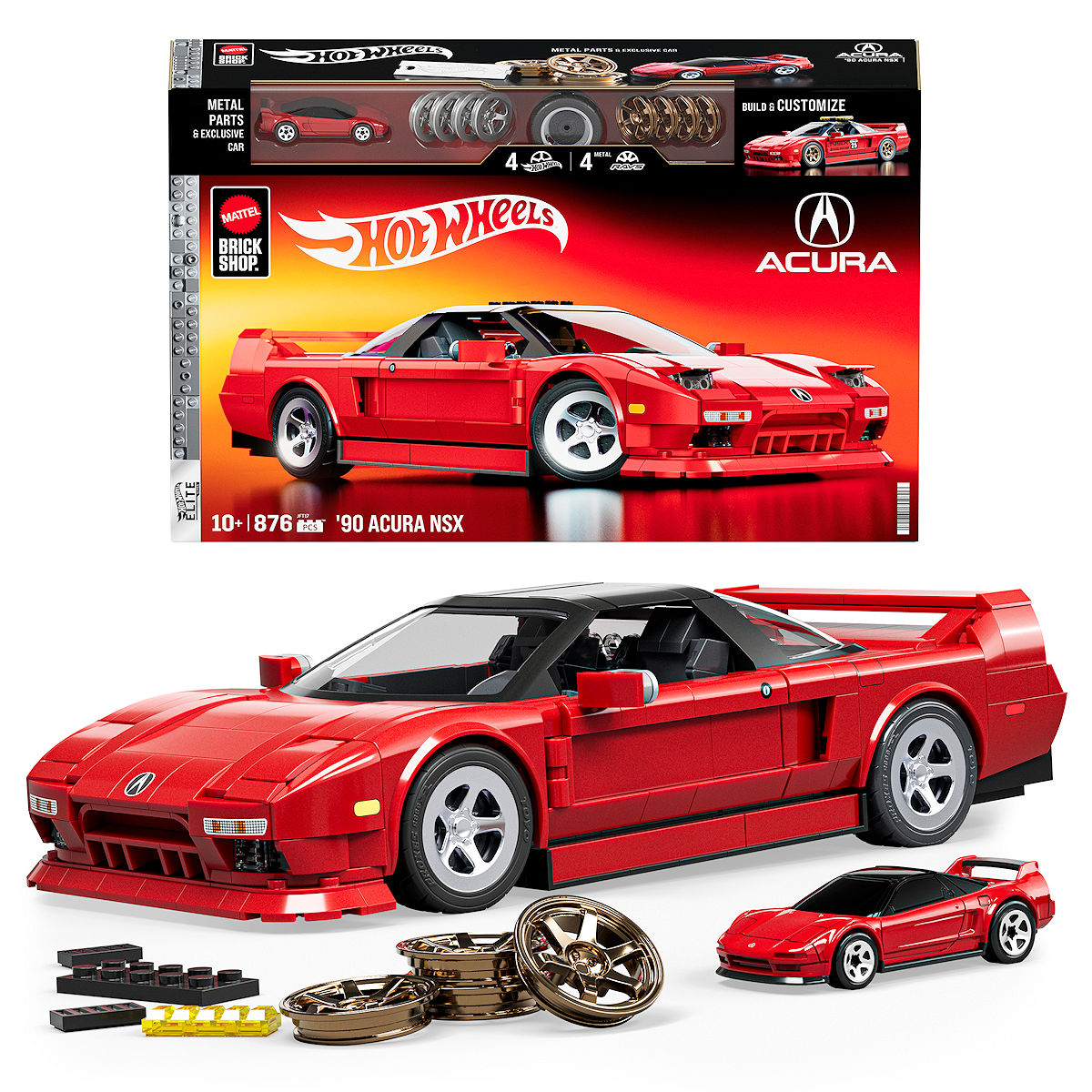 Mattel Brick Shop Hot Wheels '90 Acura NSX