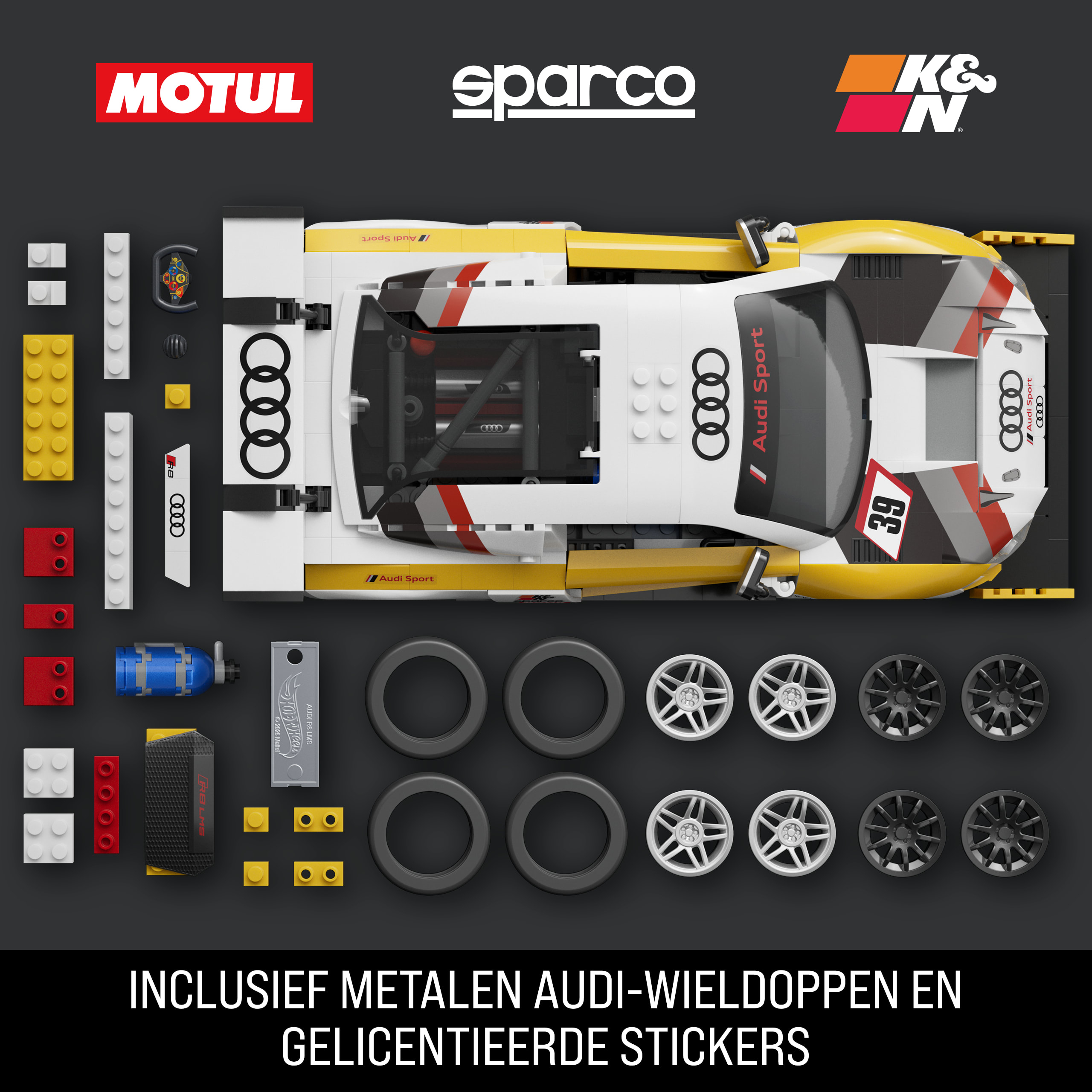 Mattel Brick Shop Hot Wheels '15 Audi R8 LMS