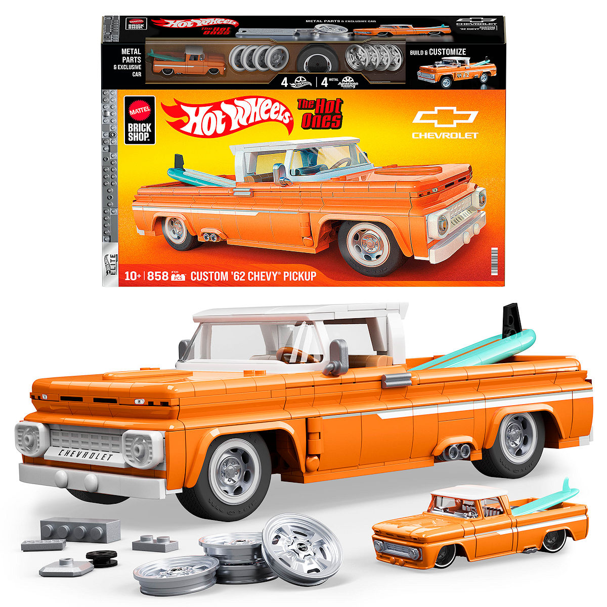 Mattel Brick Shop Hot Wheels Custom '62 Chevy Pickup