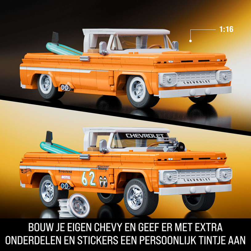 Mattel Brick Shop Hot Wheels Custom '62 Chevy Pickup