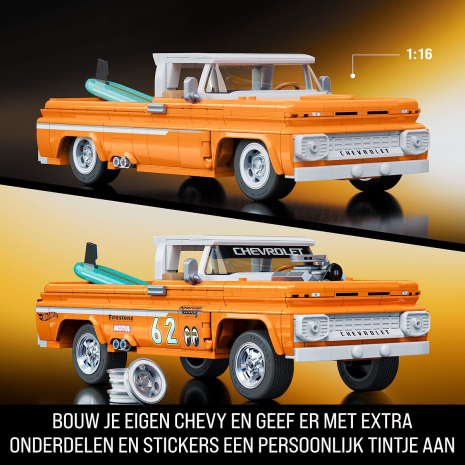 Mattel Brick Shop Hot Wheels Custom '62 Chevy Pickup