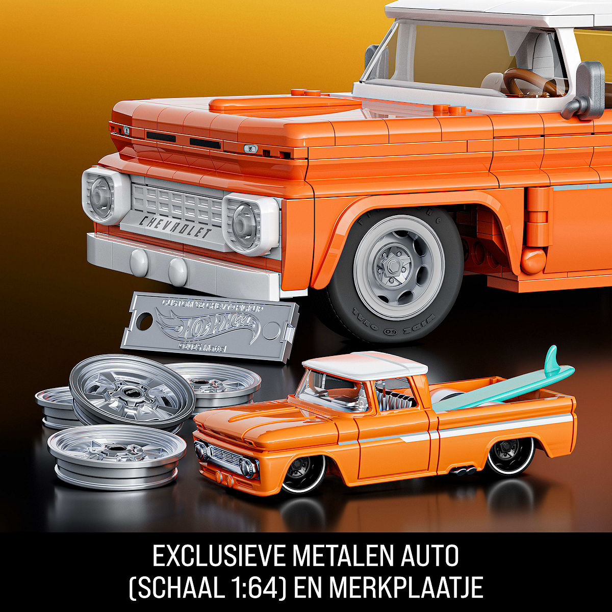 Mattel Brick Shop Hot Wheels Custom '62 Chevy Pickup