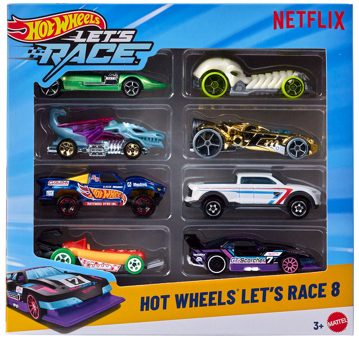 Hot Wheels Let's Race 8-Pack