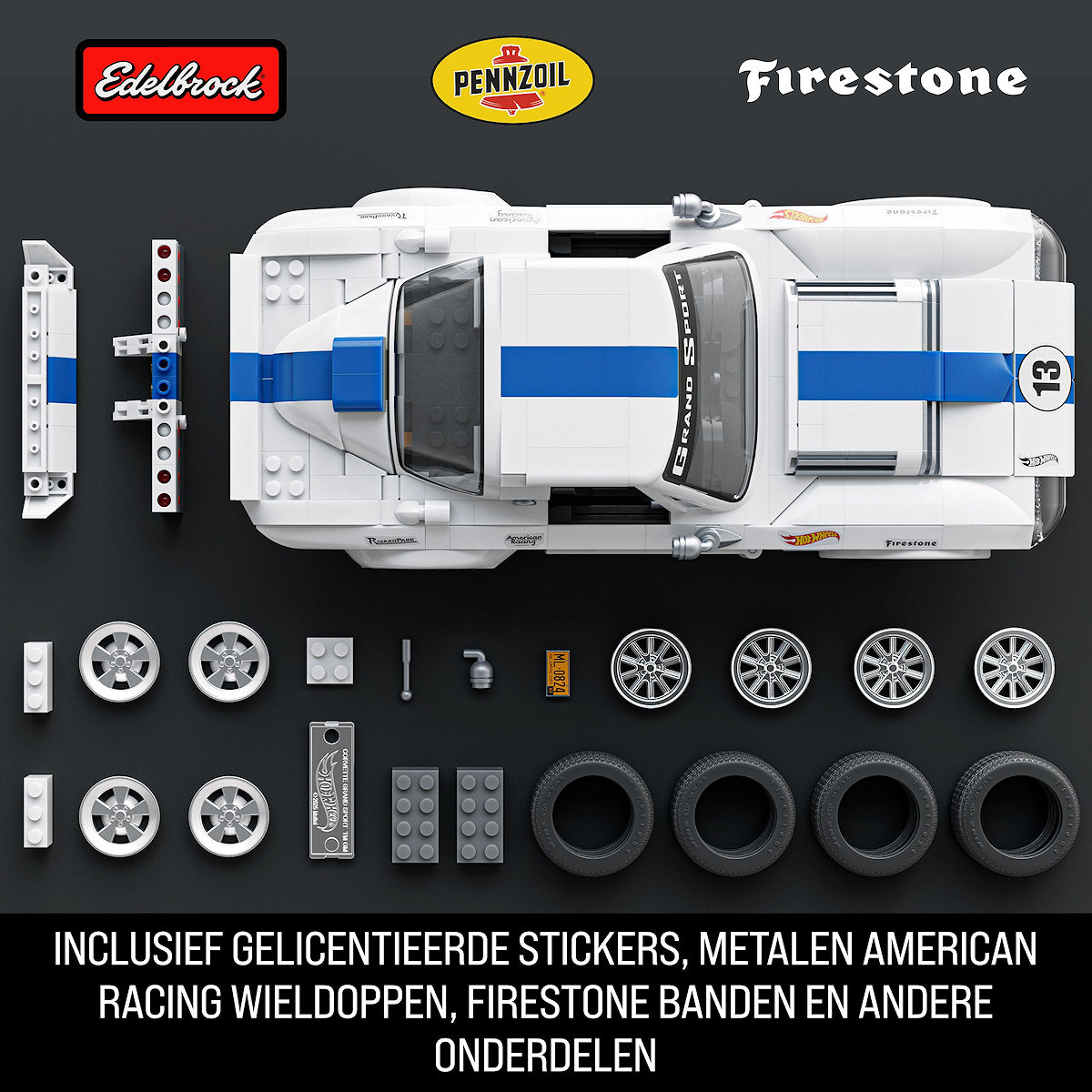 Mattel Brick Shop Hot Wheels Corvette Grand Sport