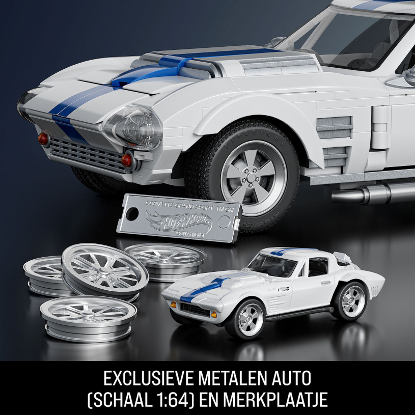 Mattel Brick Shop Hot Wheels Corvette Grand Sport
