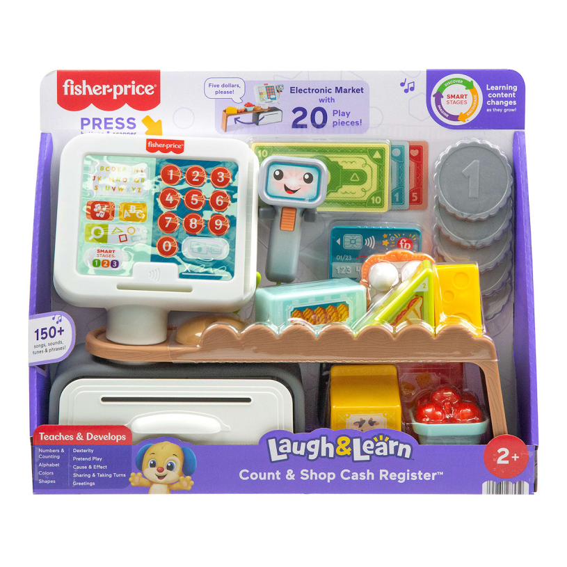 Fisher Price Leerplezier Tellen en Shoppen Kassa