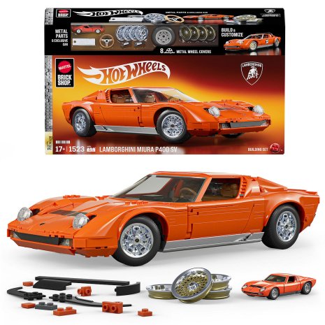 Mattel Brick Shop Hot Wheels 71 Lamborghini Miura P400 SV