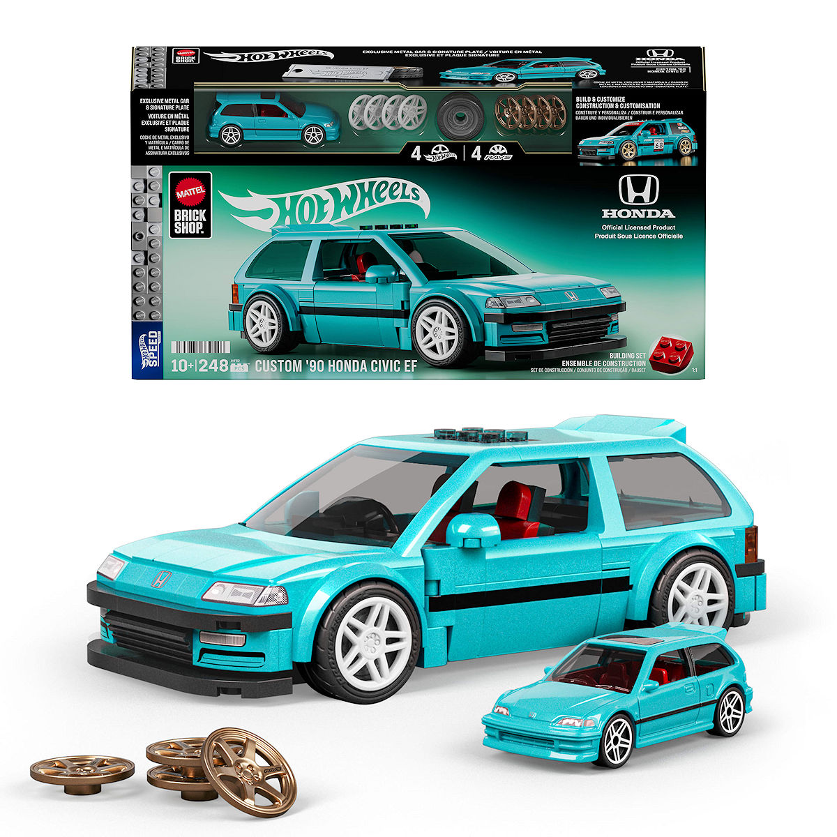 Mattel Brick Shop Hot Wheels Custom '90 Honda Civic EF