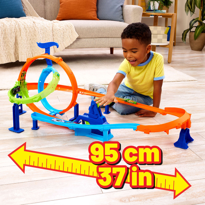 Hot Wheels Stunt Track Snelle Lanceringscycloon