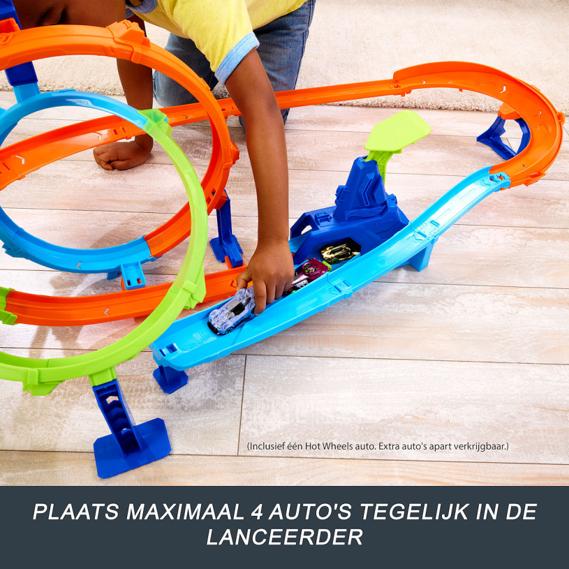 Hot Wheels Stunt Track Snelle Lanceringscycloon