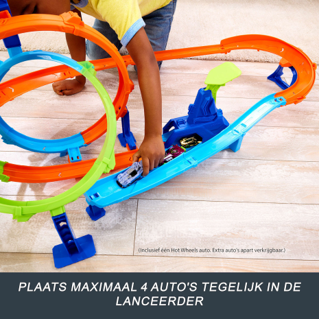 Hot Wheels Stunt Track Snelle Lanceringscycloon