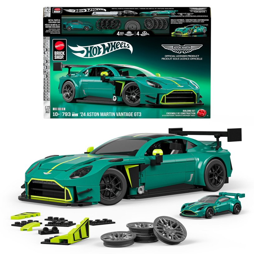 Mattel Brick Shop Hot Wheels Aston Martin Vantage GT3 '24