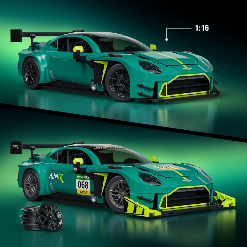 Mattel Brick Shop Hot Wheels Aston Martin Vantage GT3 '24