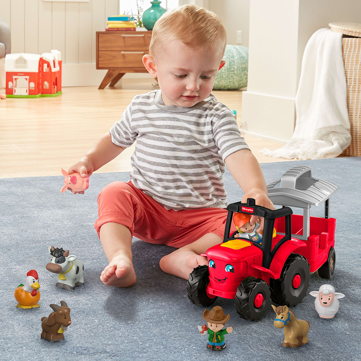 Fisher-Price Little People Boerderij Tractor Cadeauset