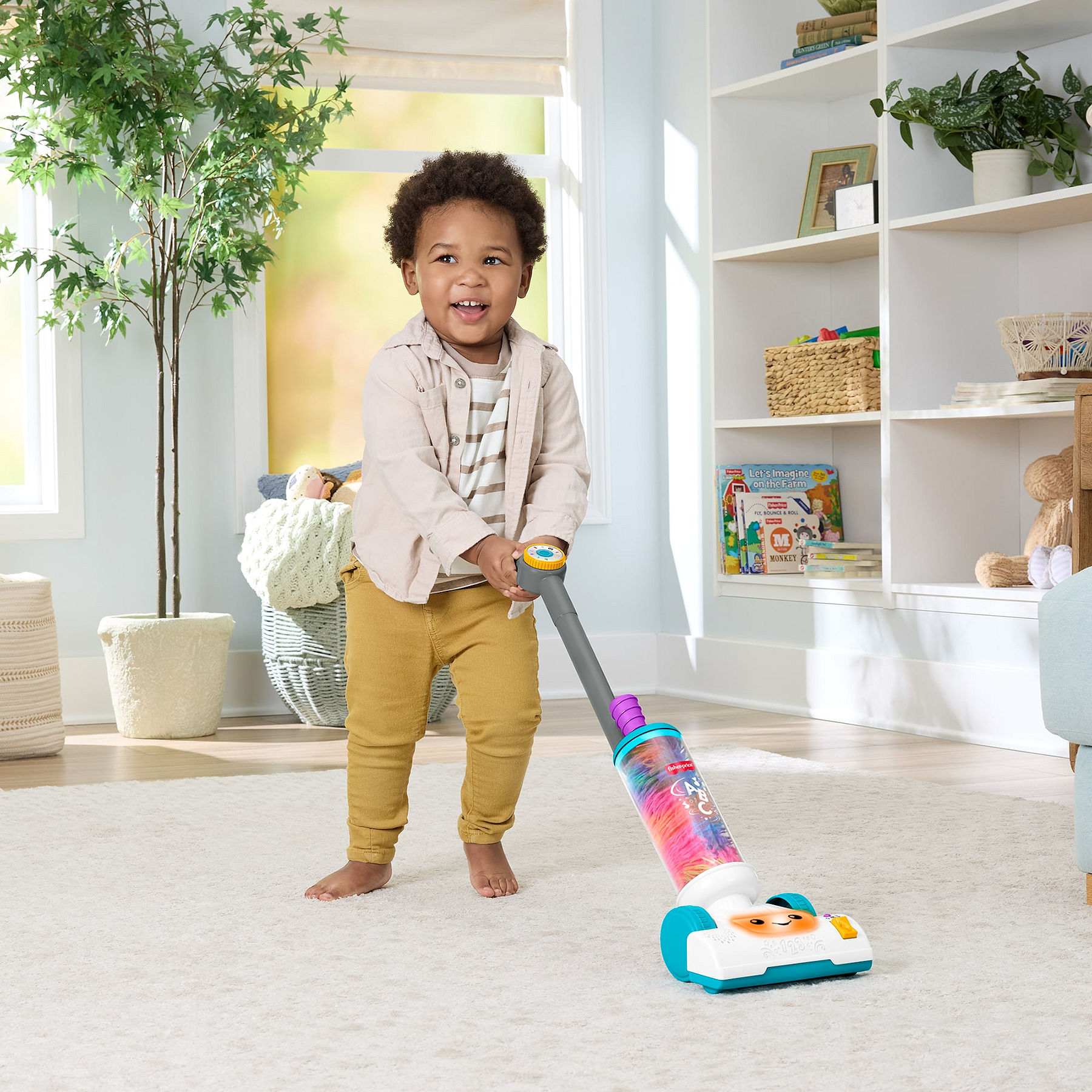 Fisher Price Leerplezier 2-in-1 stofzuiger,