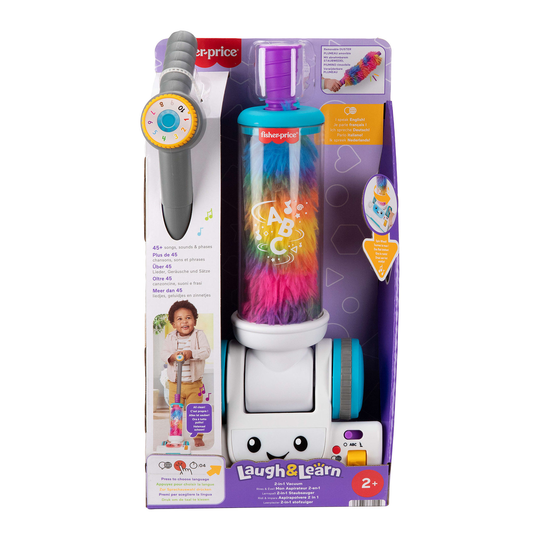Fisher Price Leerplezier 2-in-1 stofzuiger,