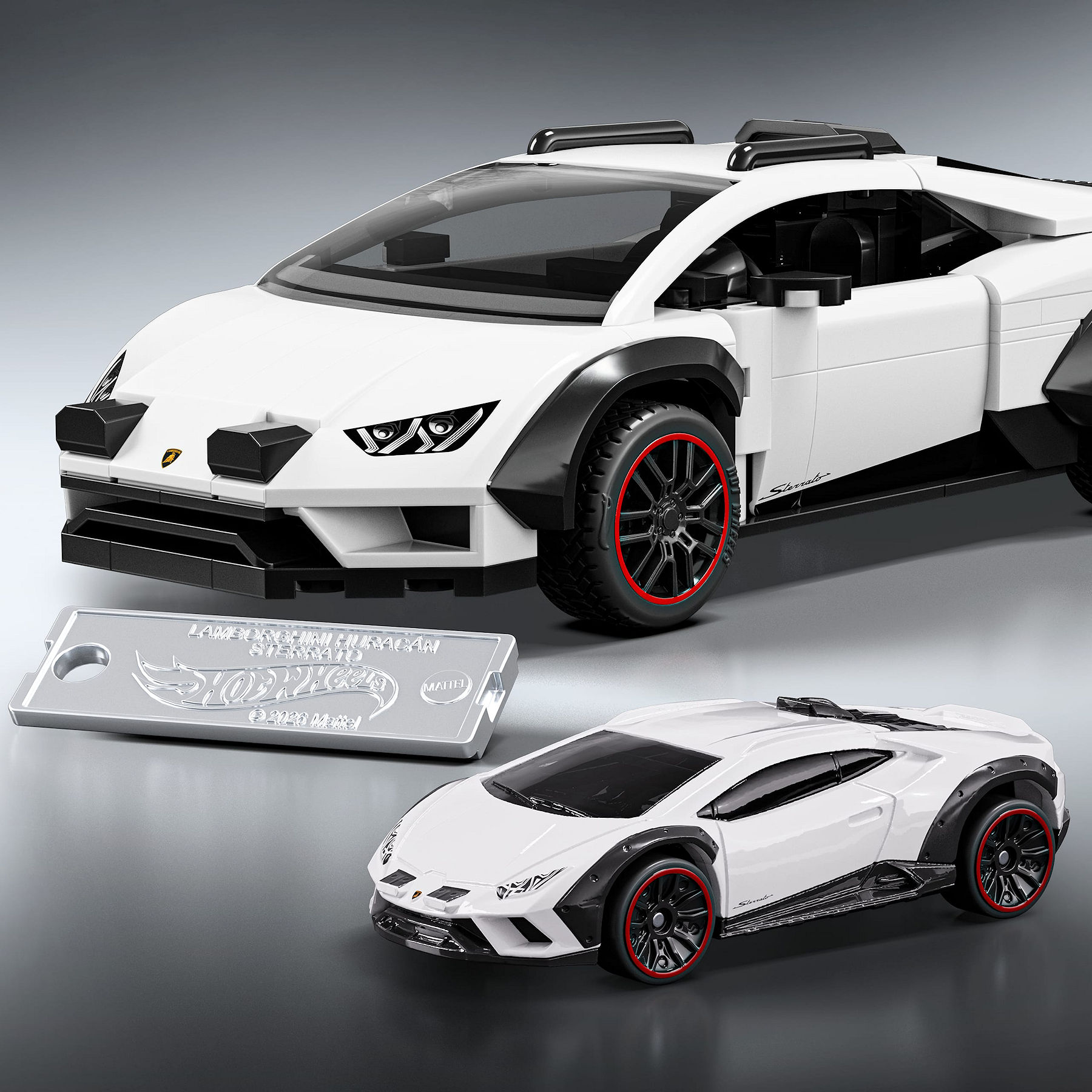 Mattel Brick Shop Hot Wheels Lamborghini Huracan Sterrato