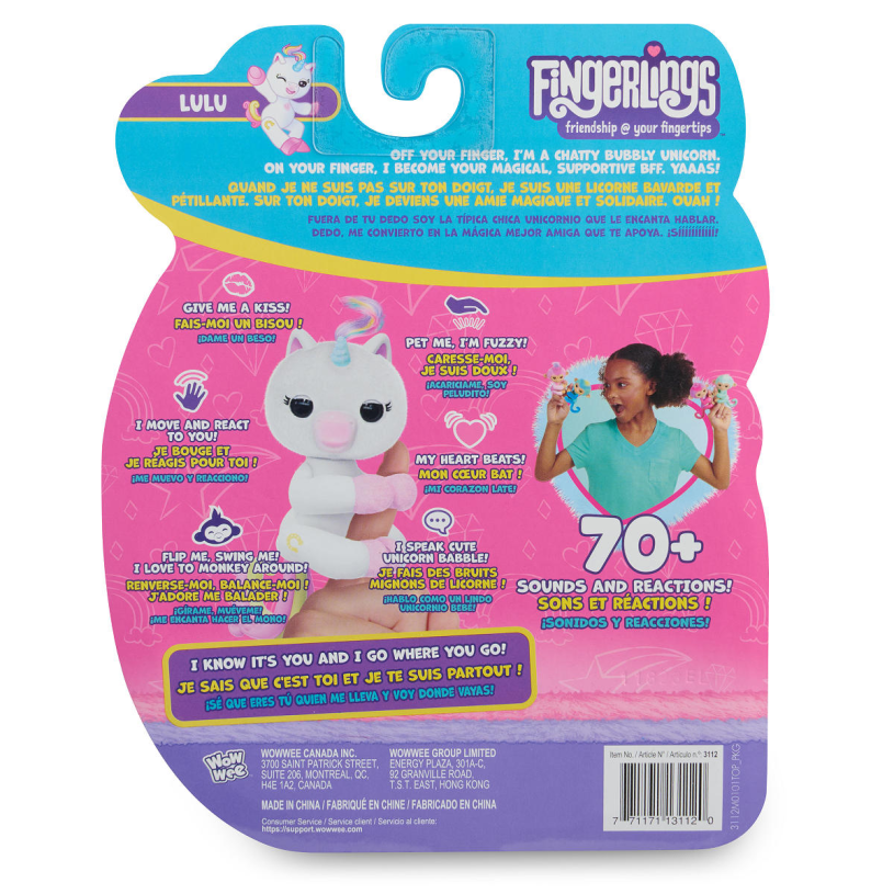 Fingerlings 2.0 Basic Unicorn – Lulu