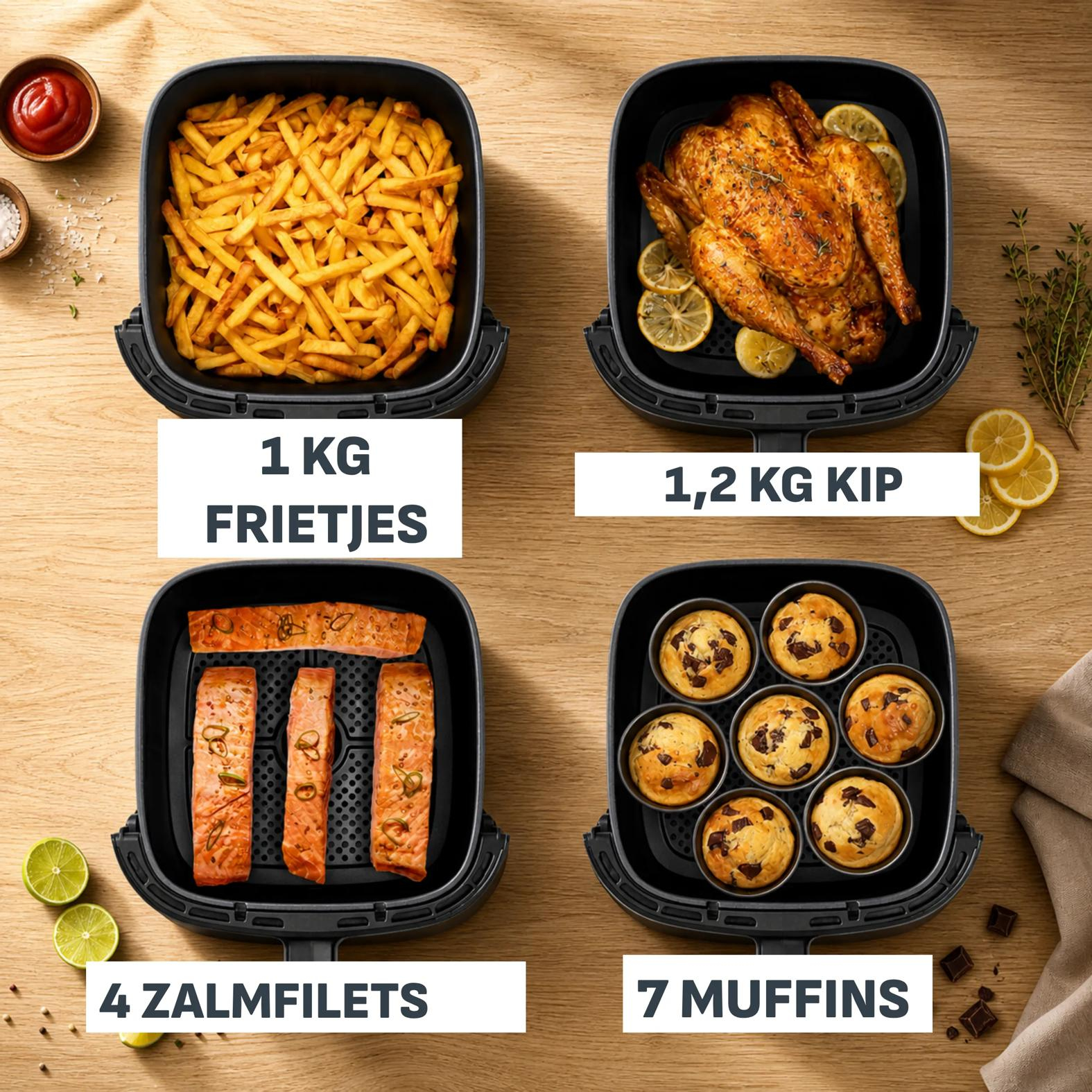 Tefal Airfryer Easy Fry Max Genius 5L - Zwart