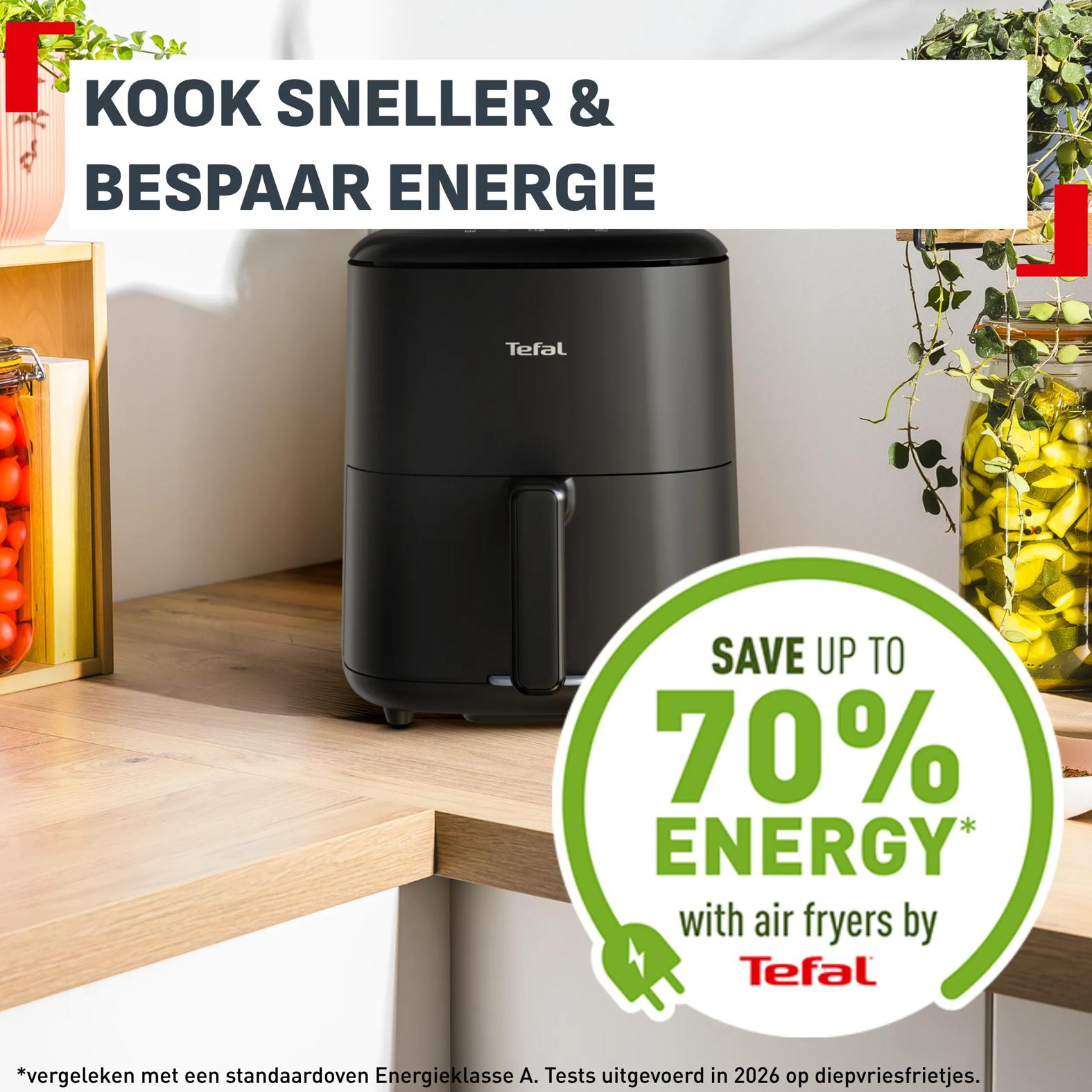 Tefal Airfryer Easy Fry Max Genius 5L - Zwart