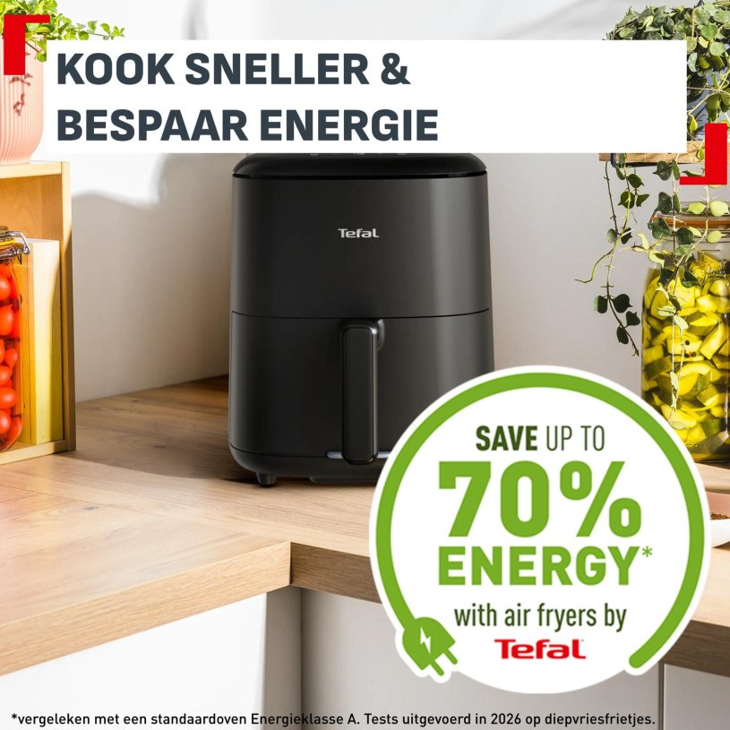 Tefal Airfryer Easy Fry Max Genius 5L - Zwart