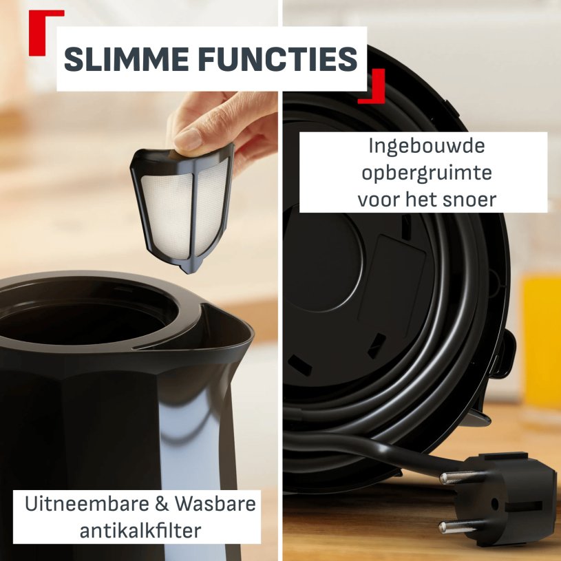 Tefal Express Waterkoker 1,7L - zwart
