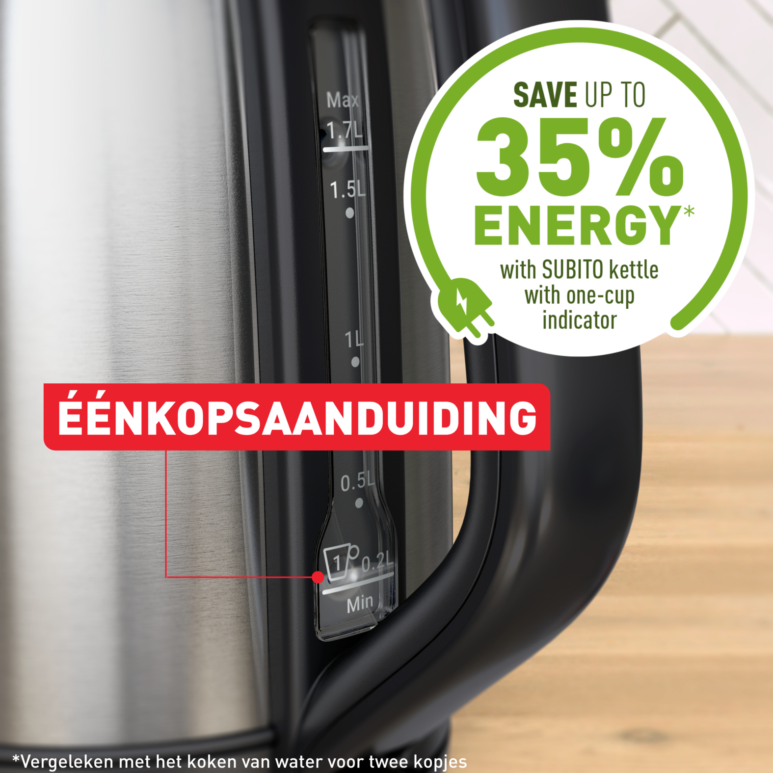 Tefal Subito RVS Waterkoker