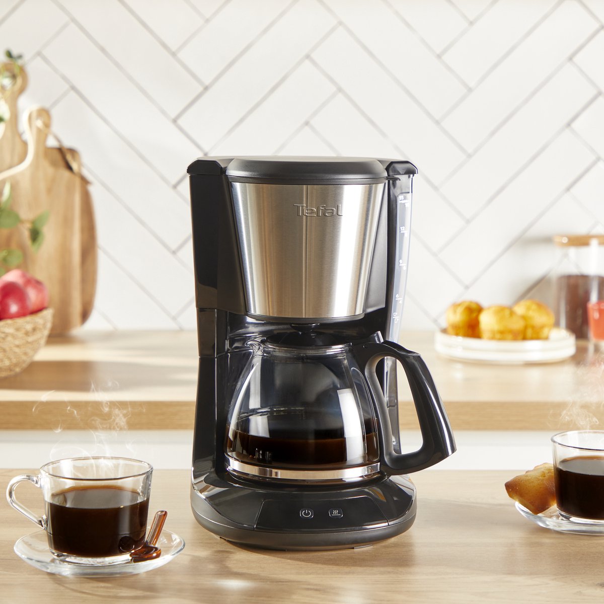 Tefal Subito RVS Filterkoffiezetter