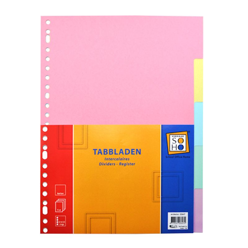 SOHO Tabbladen 23r 5dlg karton