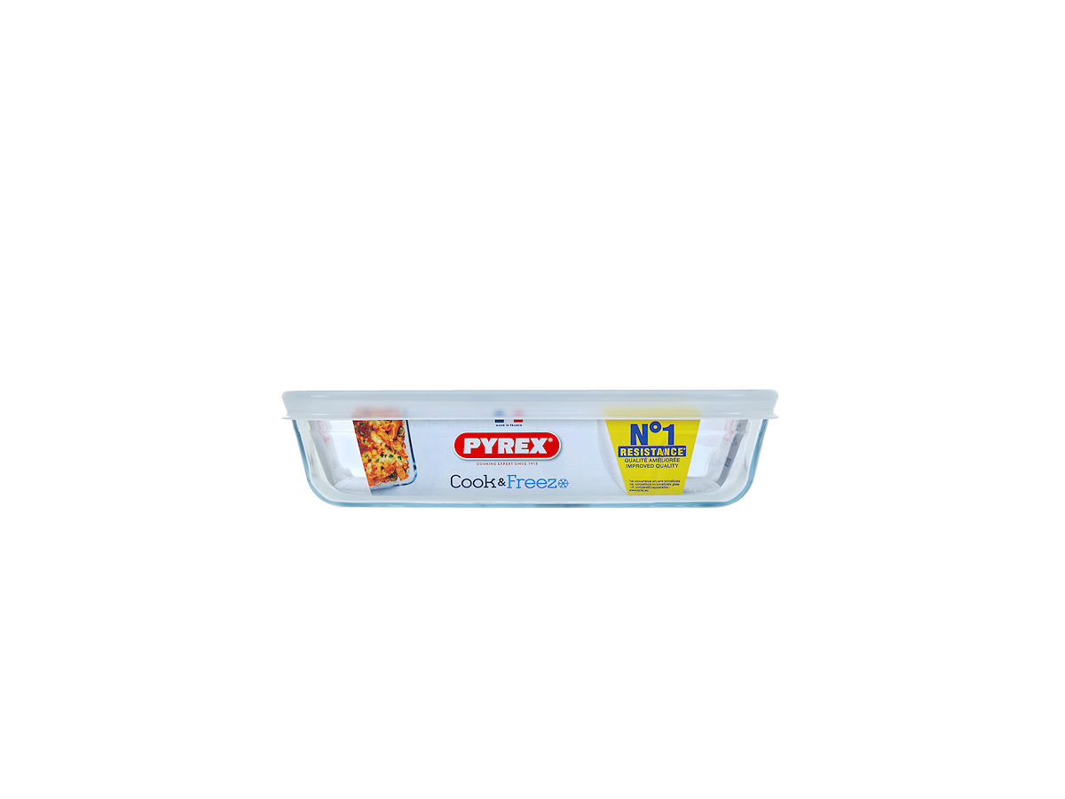 Pyrex Cook & Freeze schaal met deksel 19x14x4cm 0,8L