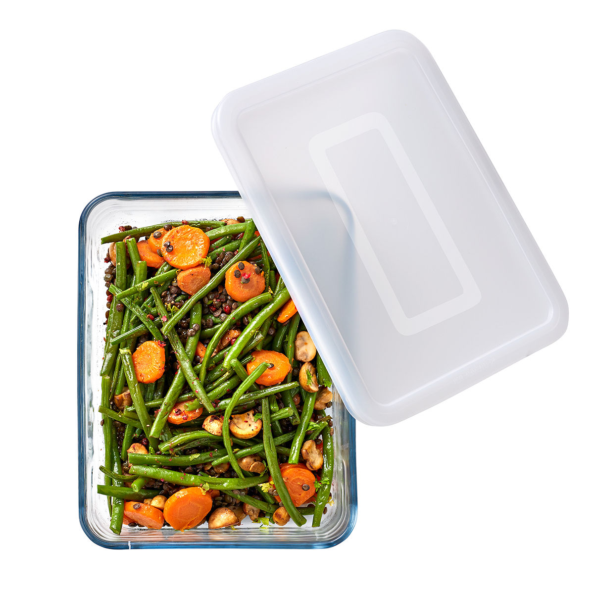 Pyrex Cook & Freeze schaal met deksel 22x17x6cm 1,5L