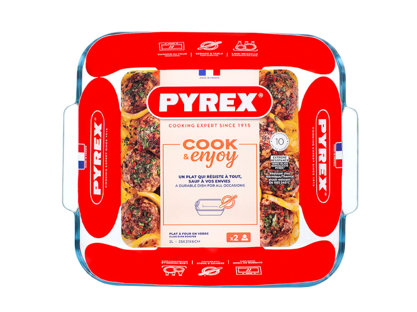 Pyrex Classic ovenschaal 21x21x6cm 2,0L