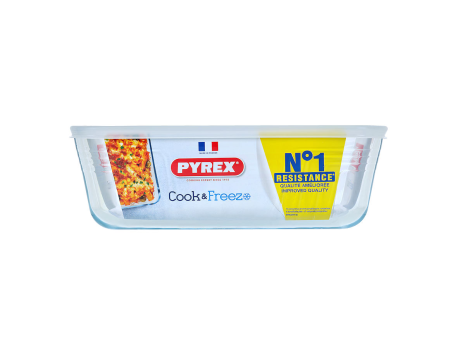 Pyrex Cook & Freeze schaal met deksel 27x22x9cm 4,0L