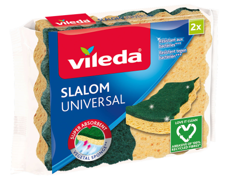 Vileda Slalom Universal schuurspons 2 stuks