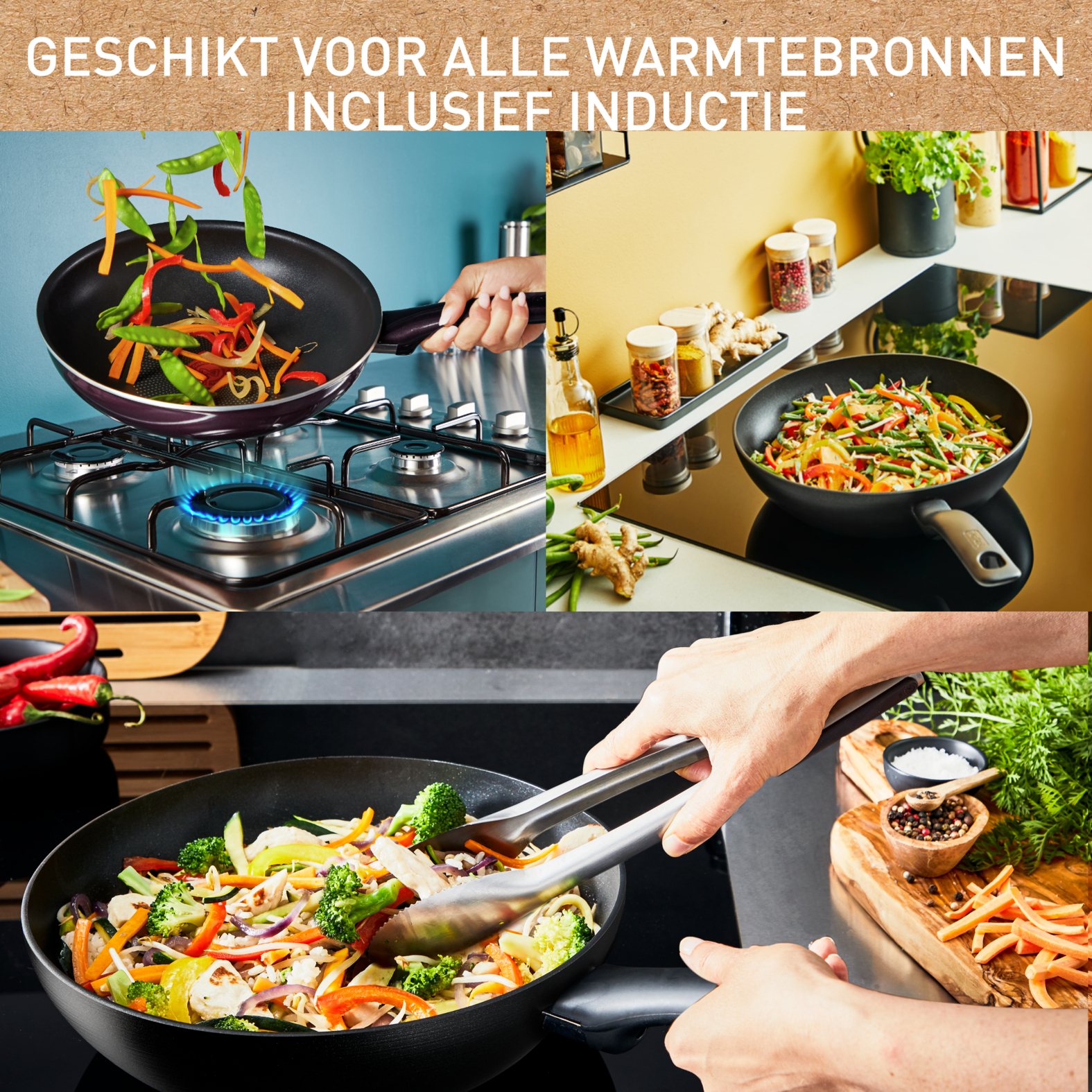 Tefal Change Black Keramische Hapjespan 24cm - Inductie